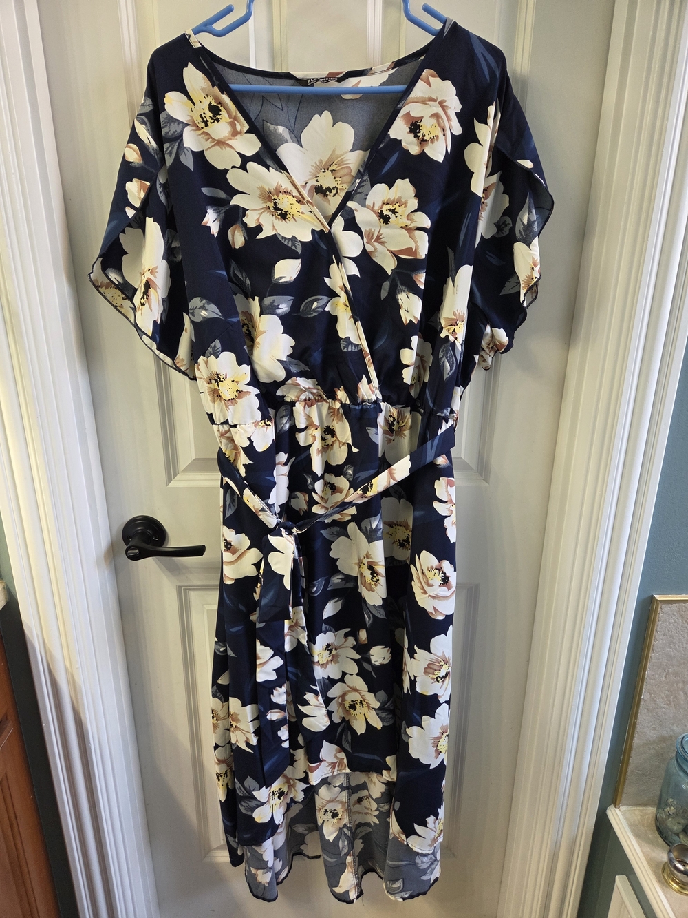 BloomChic Floral Faux Wrap Midi Dress | Size 22/24